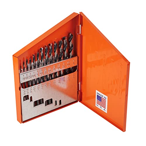 KnKut 13 Piece Jobber Length Drill Bit Set 1/16"-1/4" by 64ths - Image 1