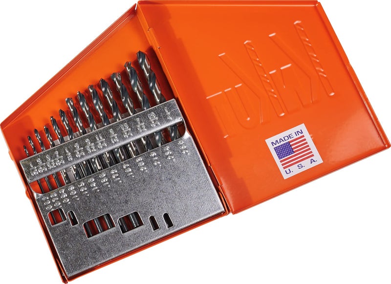 KnKut 13 Piece Jobber Length Drill Bit Set 1/16"-1/4" by 64ths - Image 3