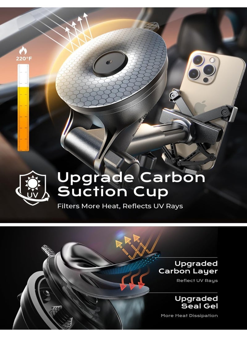 Ainope Phone Mount for Car 3-1 Gravity Car Phone Holder Mount for Car Dashboard Windshield Air Vent Cell Phone Holder Car for iPhone 15 Pro Max 14 13 12 & All Phones - Image 5