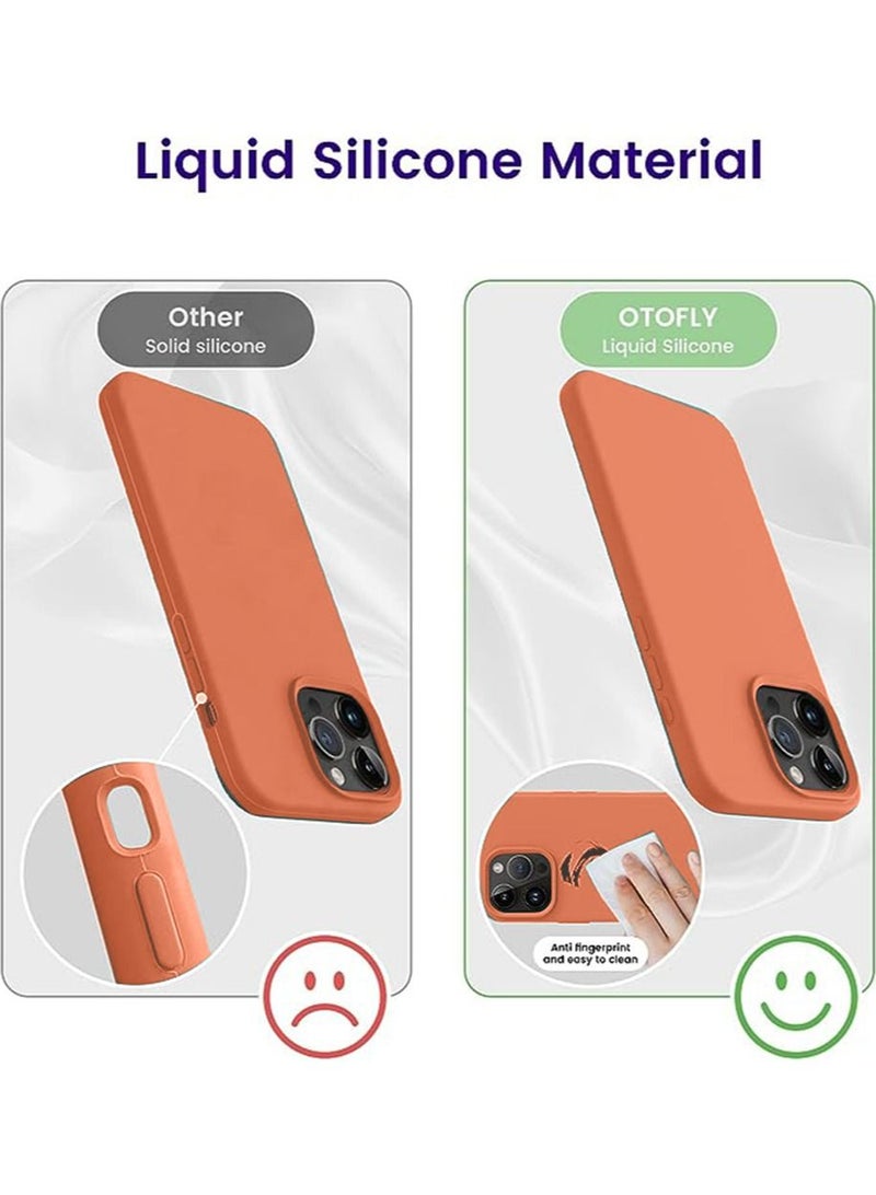 iPhone 15 Pro Mobile Case Cover with Soft Liquid Silicone Protection Anti-Scratch Shockproof Accessories Slim Protective Back Cover with Comfortable Hold Touch Feeling and Anti-fingerprint - Image 4