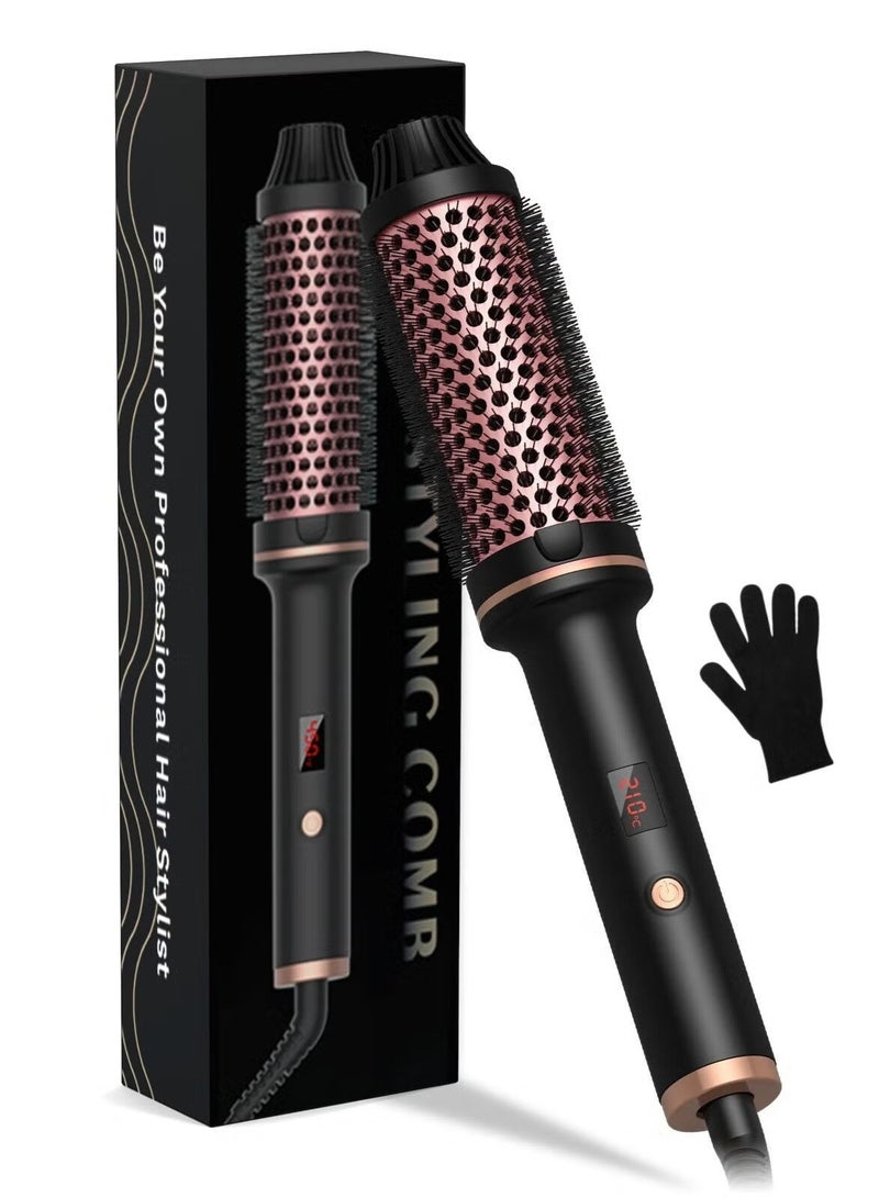 DOSCHER Thermal Brush, 32Mm Heated Curling Brush For Perfect Straight Hair And Voluminous Curls - Image 1