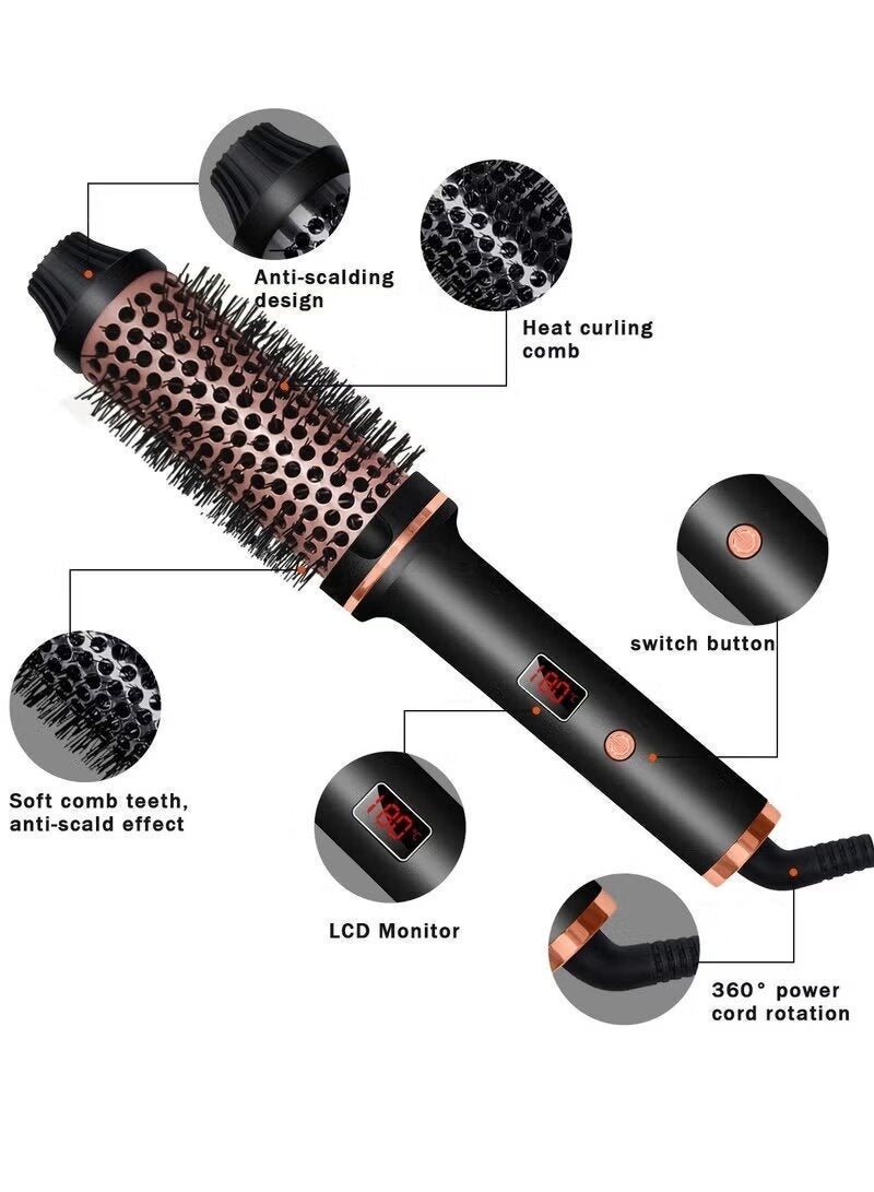 DOSCHER Thermal Brush, 32Mm Heated Curling Brush For Perfect Straight Hair And Voluminous Curls - Image 5