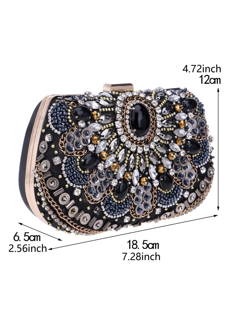 Yingmi -Selling Embroidered Bags, Ladies' Party Clutch Bags, Celebrity Dress Handbags, Evening Bags, Light Luxury - Image 3