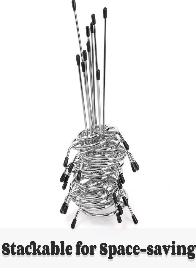 AVLA 10 Pack Check Spindle, Paper Receipt Holder Spike, Stainless Steel Restaurant Ticket Stabber, Desk Straight Rod Bill Fork, Memo Holder Spike for Office Kitchen, 6.5 Inch - Image 3