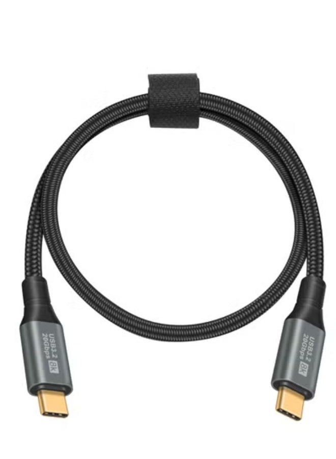 Peachjoy Short USB C to USB C Cable, 6FT USB 3.2 Gen 2 USB C Cable Short, 20Gbps Data Transfer and 100W PD Type C to Type C Fast Charger Cable Support 8K@60Hz Video for Thunderbolt 3,MacBook Pro. - Image 1