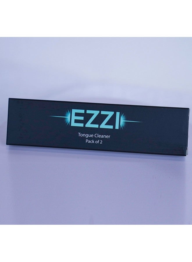EZZI Tongue Scraper for Adults, Kids, & Fresh Breath. Plaque Cleaner Made of Stainless Steel Metal - Image 2