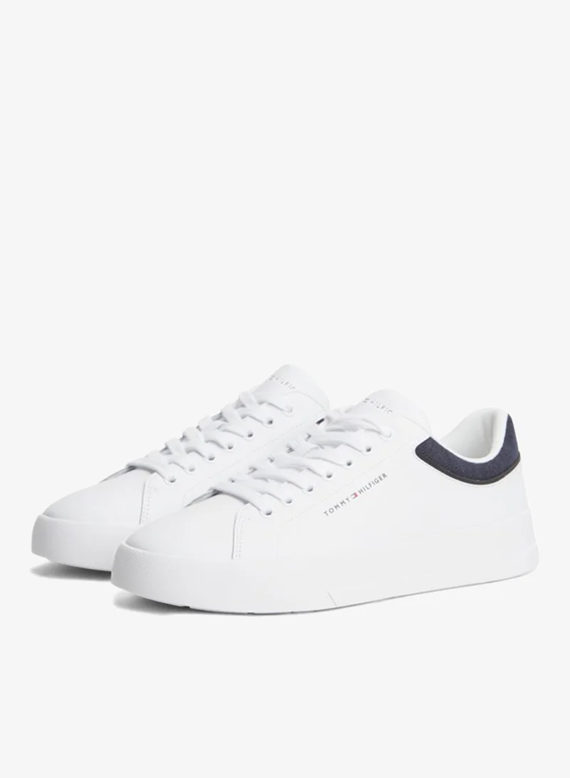 Tommy Hilfiger  Mixed Texture Court Trainers With Leather for Men | Best Price UAE