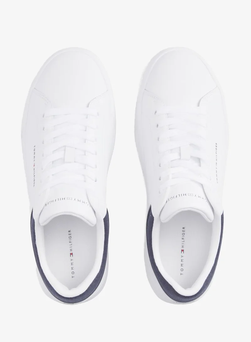 Tommy Hilfiger  Mixed Texture Court Trainers With Leather for Men | Best Price UAE