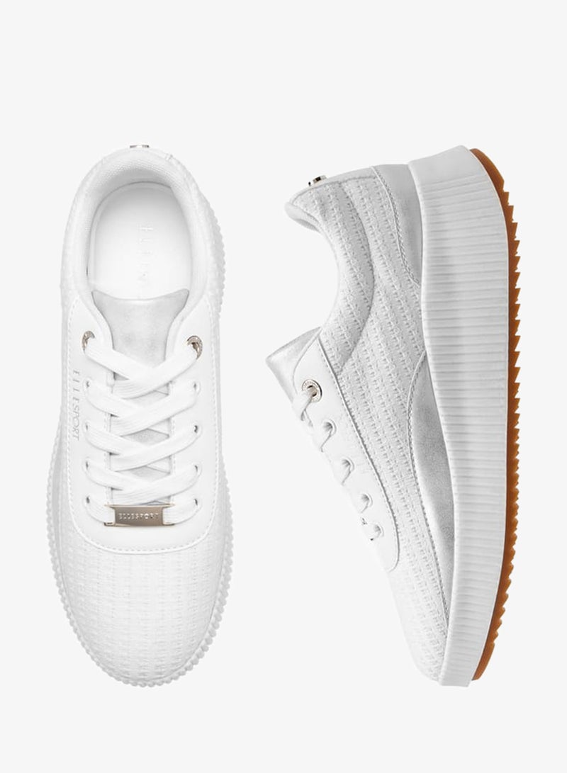 ايل سنيكرز نسائي بنعل سميك ورباط - Image 3