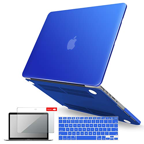 IBENZER Compatible with MacBook Pro 13 Inch Case 2015 2014 2013 end 2012 A1502 A1425, Hard Shell Case & Keyboard Cover & Screen Protector for Old Version Apple Mac Retina 13, Royal Blue, R13RBL+2 - Image 1