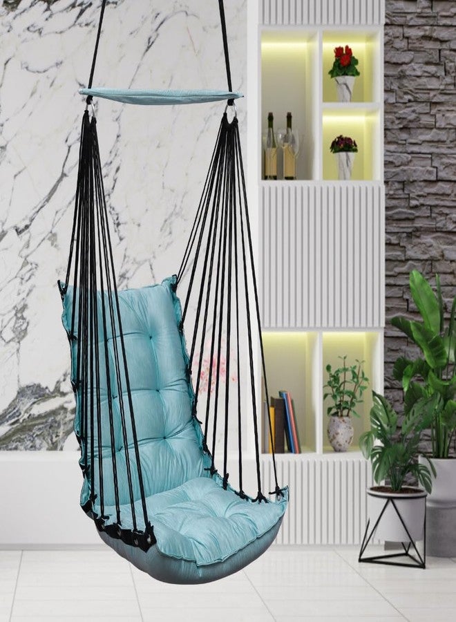 Patiofy Baby Swing/Swing For Kids/Jhula For Kids/Baby Hanging Swing/Baby Hanging Swing Chair/Baby Swing Chair/Swing For Kids For Home/Kids Chair/Swing For Kids -Ocean Blue-Metal,20 Cm,4 Cm - Image 1