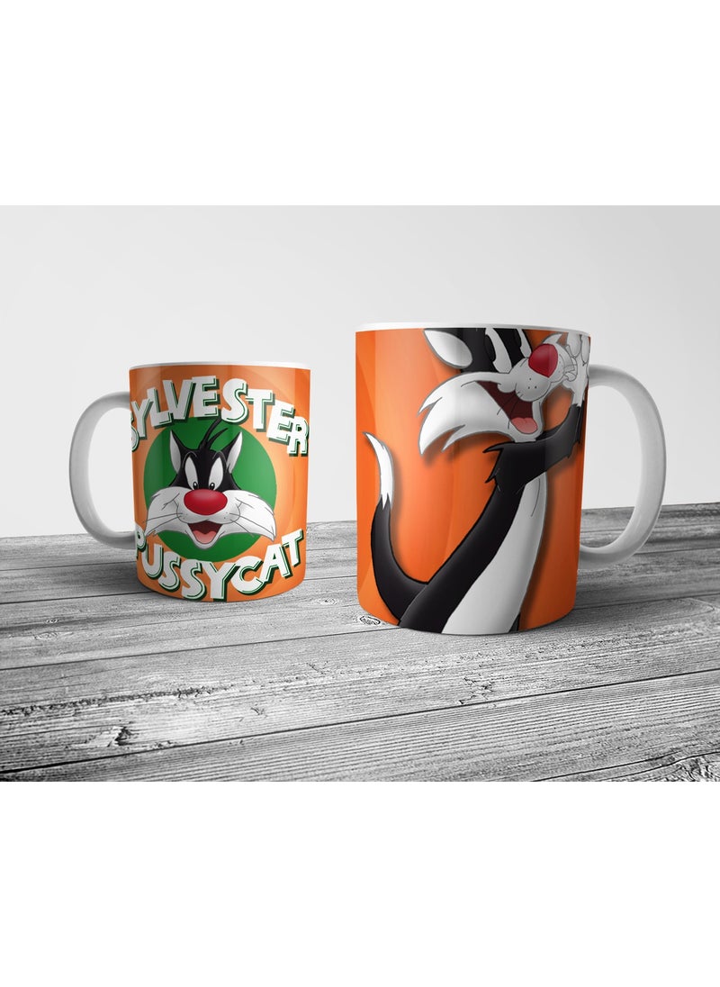 Pixxa - Sylvester The Cat and Tweety Mug Cup - Image 1