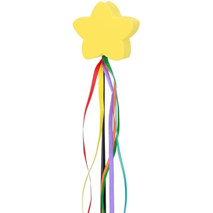 rayihni Yellow Star Car Antenna Topper - Auto Antenna Ball Exterior Decor Car Decorations Easy to Find Car in The Parking Lot (Shooting Star) - Image 1