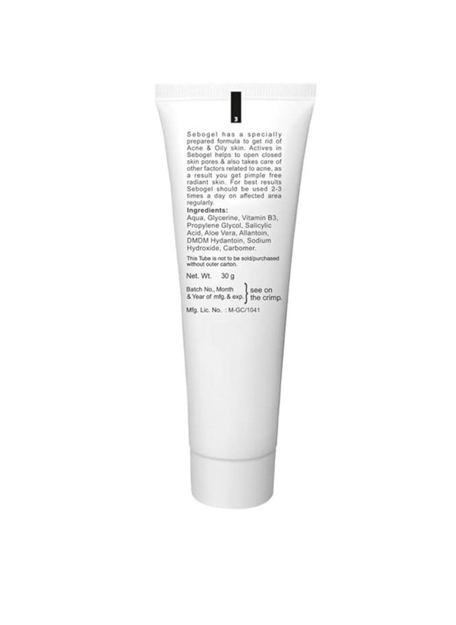 ETHIGLO - Ethiglo Acmed Pimple Care Face Wash 70 Grams and Sebogel Salicylic Acid & Nicotinamide Gel for Pimples and Oily Skin, 30gm - Image 1
