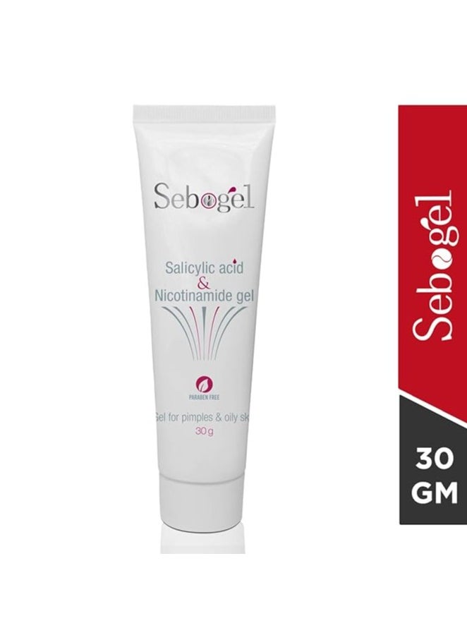ETHIGLO - Ethiglo Acmed Pimple Care Face Wash 70 Grams and Sebogel Salicylic Acid & Nicotinamide Gel for Pimples and Oily Skin, 30gm - Image 1
