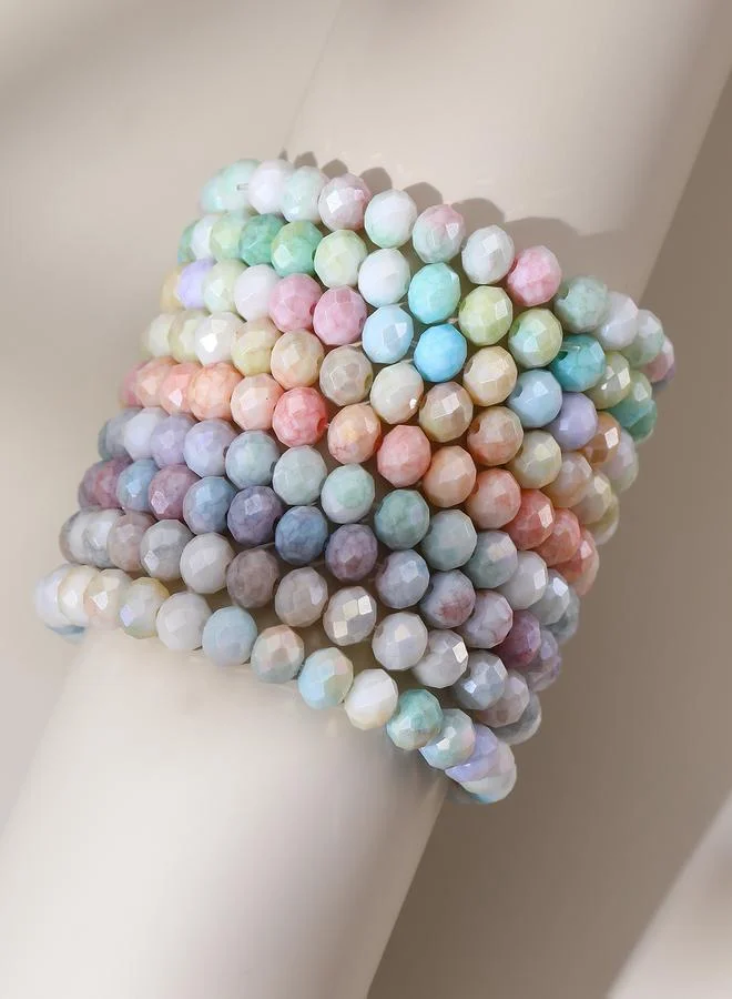 تايك تو Pack of 9 - Multi-Color Beaded Bracelets
