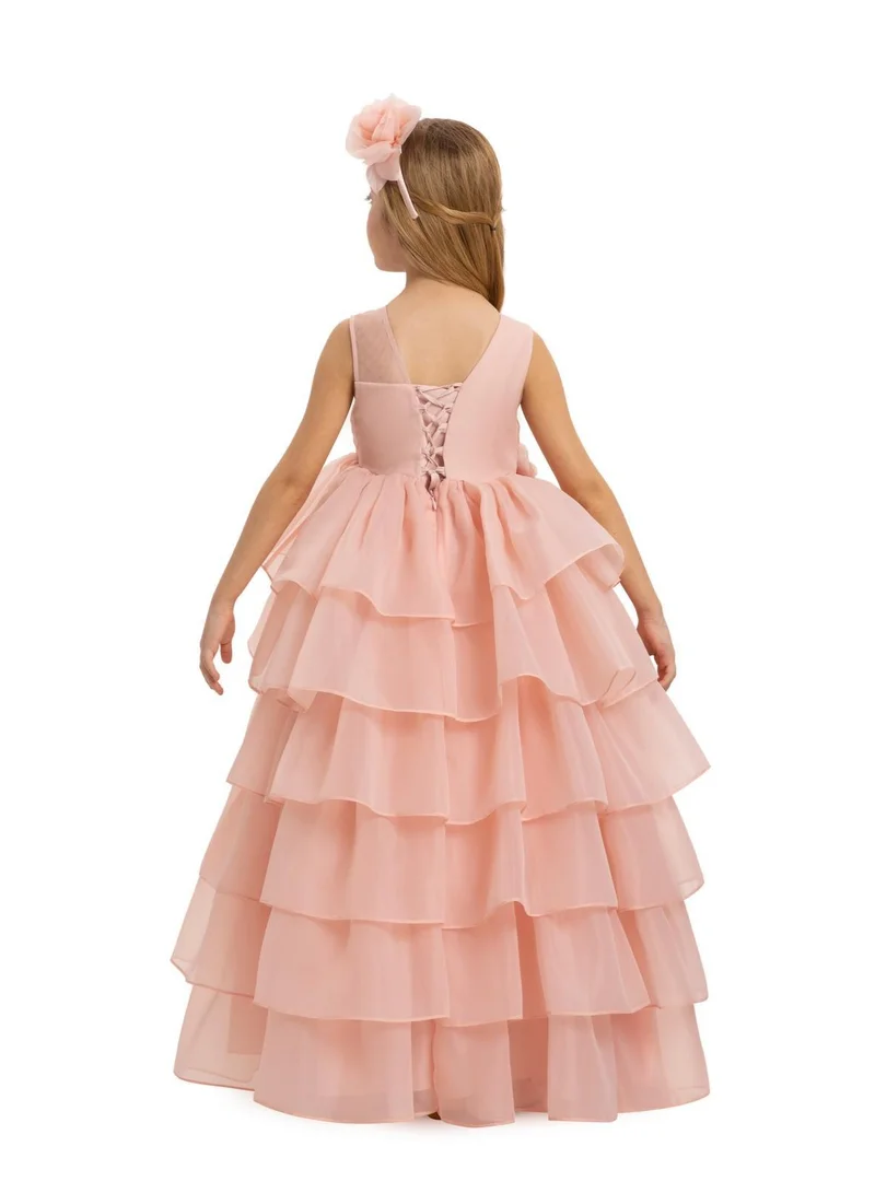 VIA BAMBINO Lovely Girls Dress Pink
