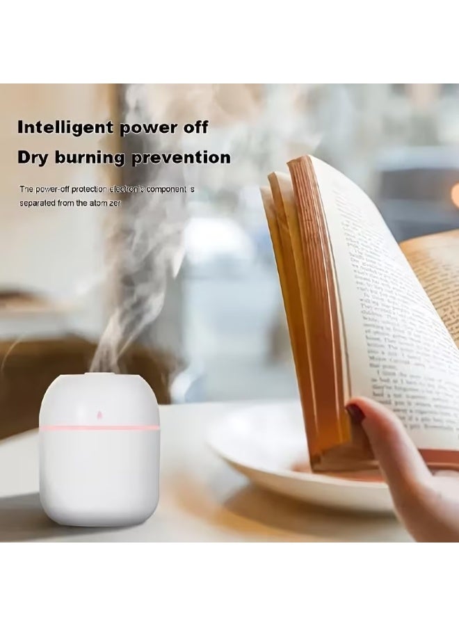 Goolsky USB Powered Mini Humidifier - Quiet, Portable, Cylindrical Air Moisturizer with Colorful LED Lights for Bedroom, Travel, Office & Home - Heavy Fog, Two-Level Output with One-Touch Control - Image 4