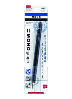 Tombow قلم رصاص ميكانيكي Mono Graph Shaker مقاس 0.5 مم جسم أسود (Shmg11)  - Image 2