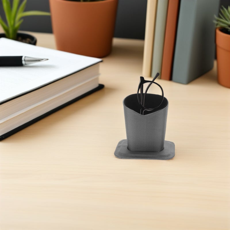 2pcs Eyeglasses Desk Stand: Nightstand Eyeglasses Storage Organizer - PU Leather Cover Eyewear Storage Case for Desktop or Bedside - Image 5