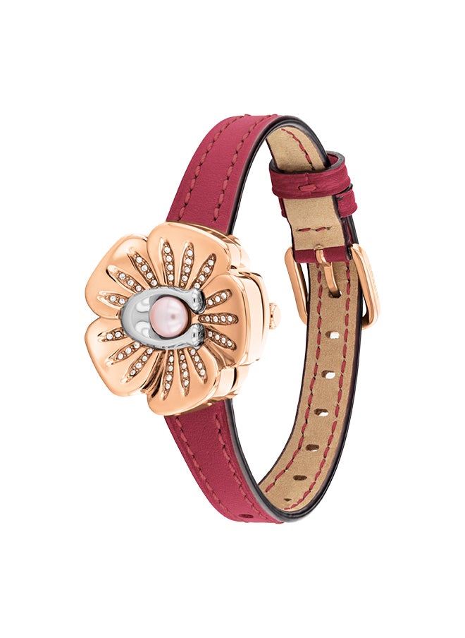 COACH Women's Analog Asymmetrical Shape Leather Wrist Watch 14504150 - 29 Mm  - Image 2