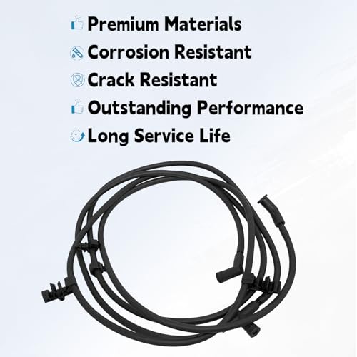 QFISH Front Windshield Washer Hose Fit for Jeep Grand Cherokee Dodge Durango 2011-2015 Replace 55079200AD 55079200AB 55079200AC Rubber Windshield Washer Hose - Image 5