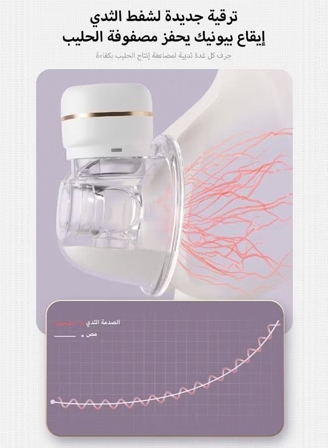 أسيف الكهربائية جهاز شفط الحليب ، جهاز شفط الحليب ، 3 طرق ، الصف 9 ، شاشات الكريستال السائل ، يمكن ارتداؤها جهاز شفط الحليب ، وانخفاض الضوضاء القابلة لإعادة الشحن جهاز شفط الحليب - Image 5