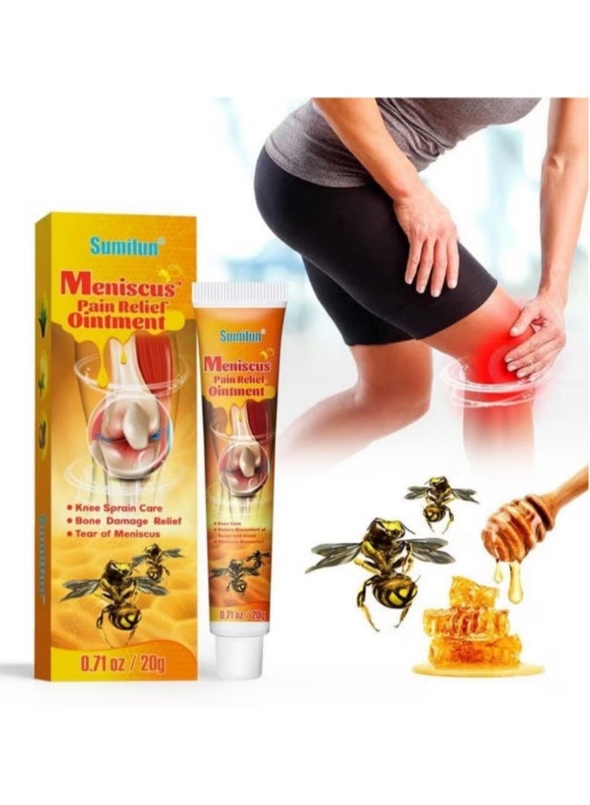 Sumifun Meniscus Pain Relief Ointment Cream Joint Arthritis Pain Relief Cream Knee Care Bee Venom Cream for Joint Care Treatment Gel Cream Bee Venom Joint & Muscle Pain Relief Cream 20g - Image 2
