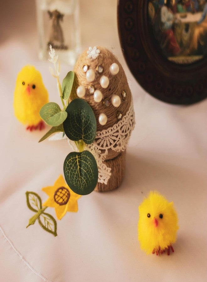 YGbridge 1.2 Inch Mini Easter Chicks, 36 Pcs Tiny Baby Chicks for Easter Bonnet Decoration, Party Cake Decoration, Fake Chickens Easter Figurines (Yellow- 36PCS) - Image 3