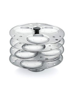 Konquer TimeS Komal Stainless Steel Idly Stand Suitable for Inner Lid Cooker3x4 PlatesSilver  - Image 1