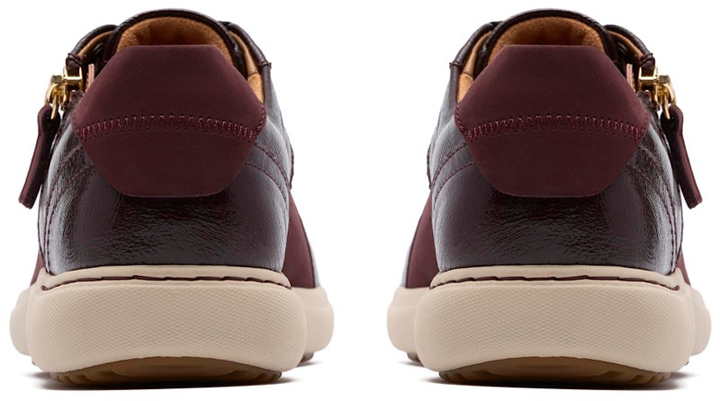 Clarks Women's Nalle Zen Sneaker, Merlot Combi, Size 6 - Image 3