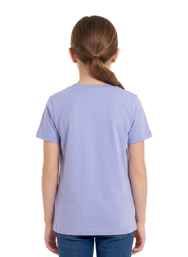 Disney  Disney Stitch Graphic T-Shirt for Girls | Cute Character Print Casual Crew Neck Cotton Tee for Women | Best Price UAE