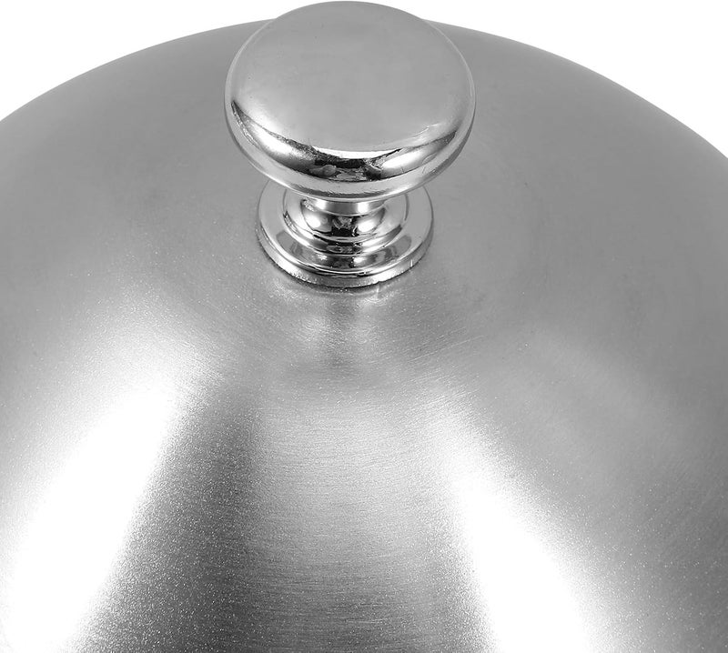 Stainless Steel Food Dome Cover for Kitchen Bbq, Anti-splashing round Basting Lid with Handle, Portable Household Griddle Dome for Steak and Melting Cheese - Image 3