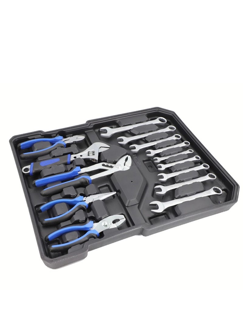BOSS LIFE STYLE 187 Piece Premium Professional Grade Tool Set with Tool Trolley Essential Kit for Car House and Electronics Repairs, High Quality Chrome Vanadium Steel  - Image 5
