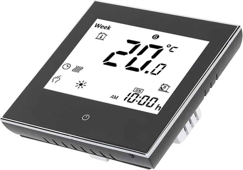 Weekly Programmable LCD Touch Screen Thermostat Intelligent Temperature Controller 5A AC110 230V Black - Image 4