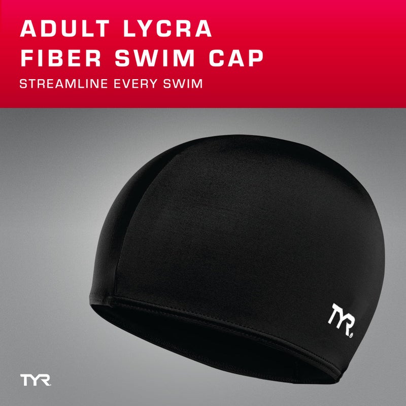 TYR Lycra Fiber Adult Swim Cap for Women and Men - Recreational and Training Cap for Lap Swimming, Casual Use - UPF 50+ Sun Protection - Nylon/Lycra - Image 2