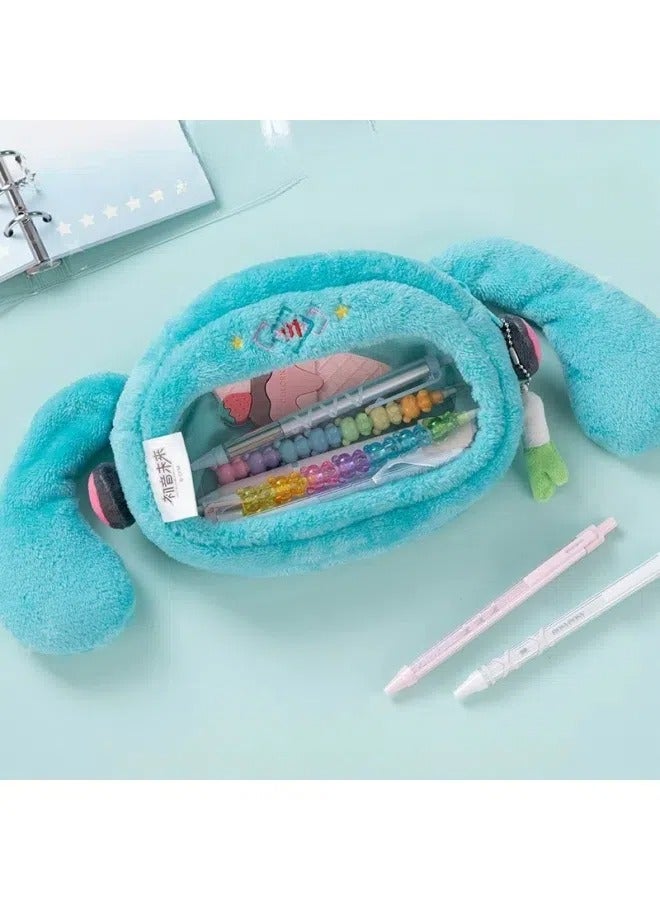 general Hatsune Miku Squinting Series Plush Pencil Case - Image 3