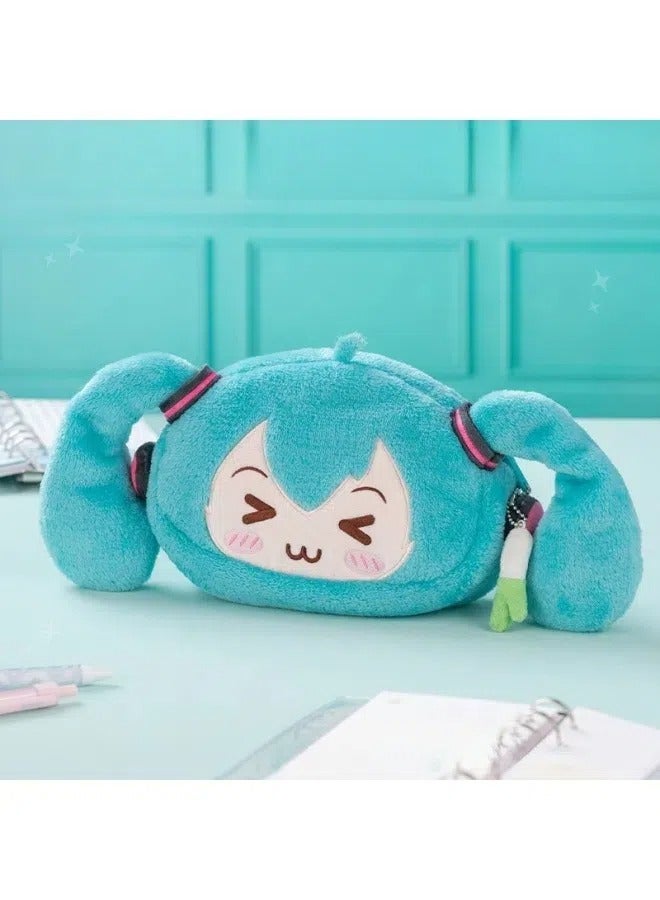 general Hatsune Miku Squinting Series Plush Pencil Case - Image 4