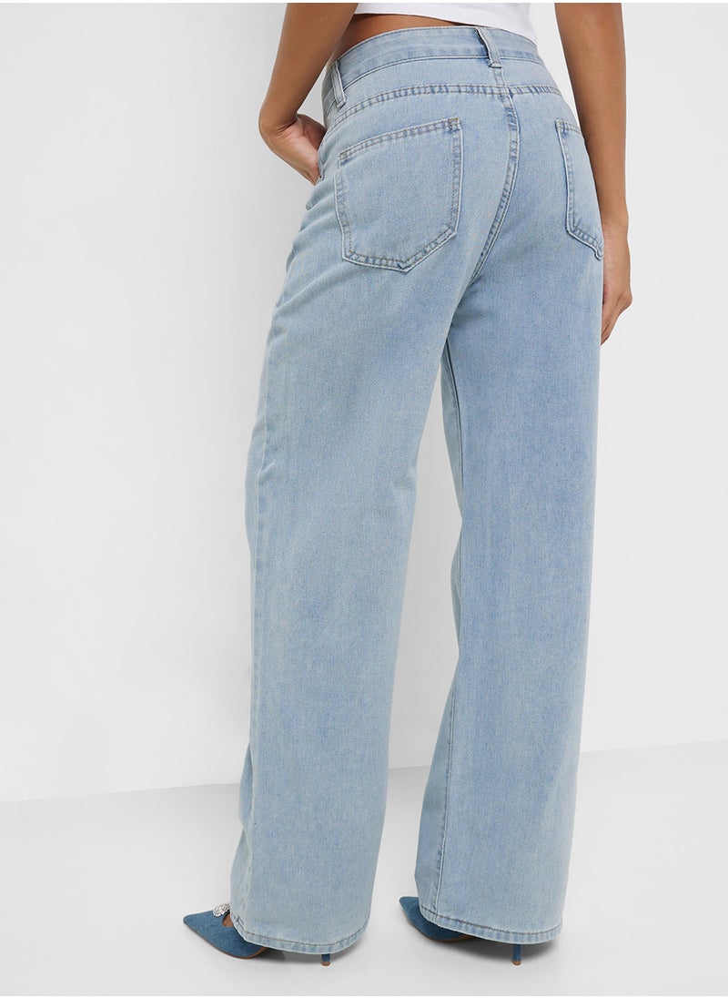 Ginger Mid Rise Flared Jeans  - Image 3