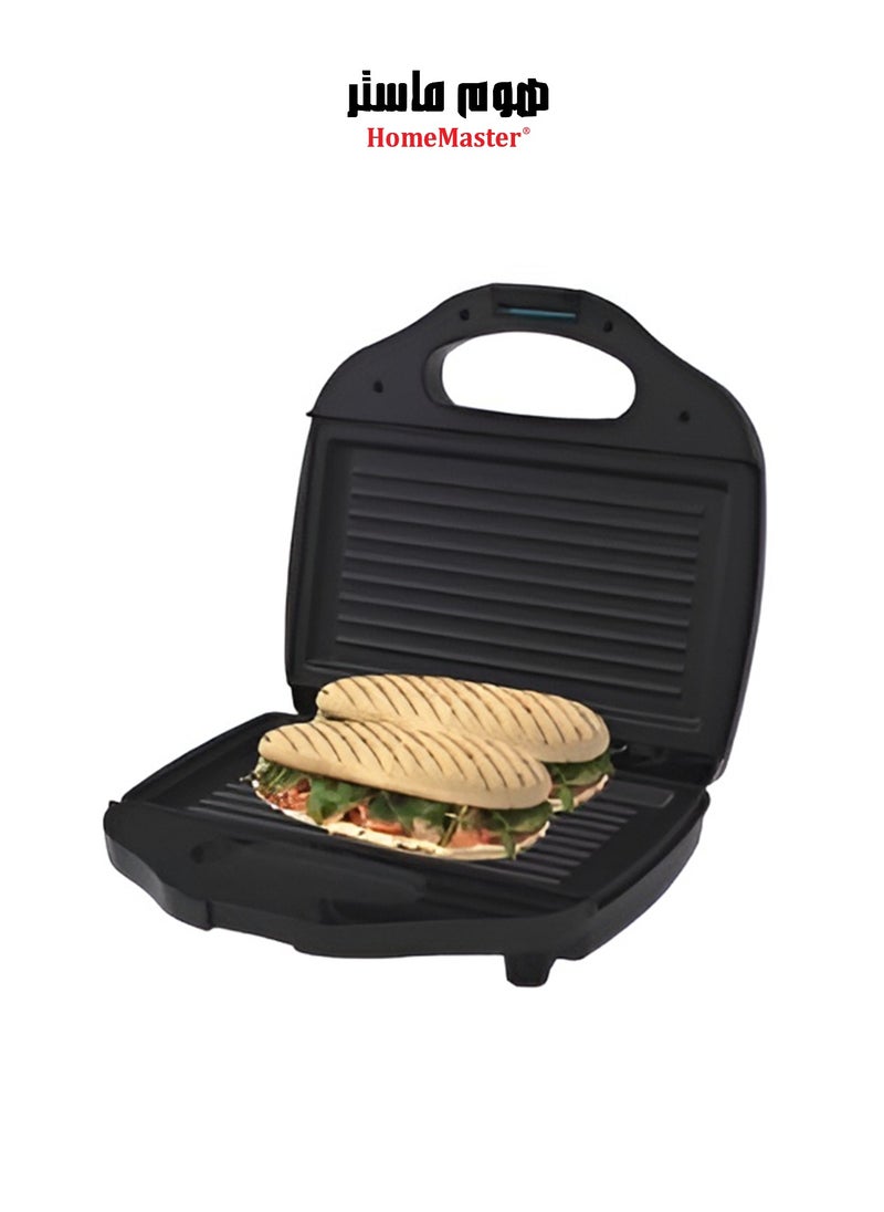 Home Master The 750-watt electric sandwich maker from Home Master HM-321 in black for a unique quick sandwich-making experience. 