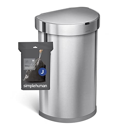 simplehuman Code J 60 Count, Genuine Odorsorb Custom Fit Liners, Drawstring Odor Absorbing Trash Bags in Dispenser Packs, 30-45 Liter / 8-12 Gallon - Image 5