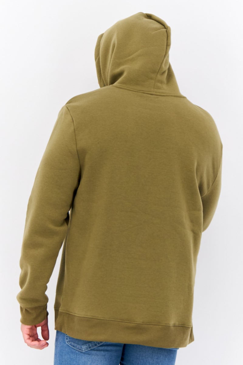MEMBERS ONLY Men Hooded Embroidered Logo Long Sleeves Sweatshirt, Olive - Image 3