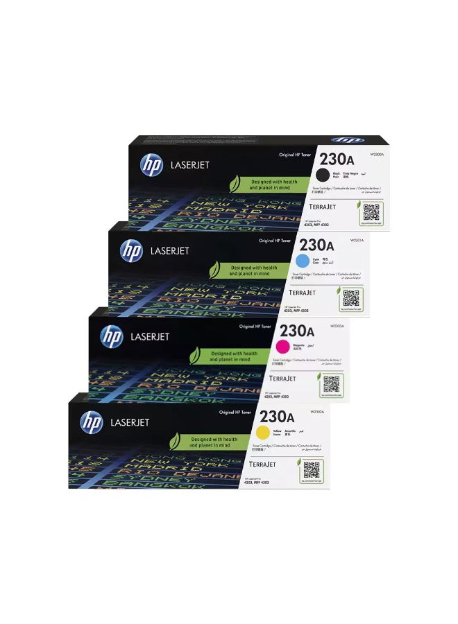 HP 230A مجموعة أربعة ألوان متعددة - Image 1