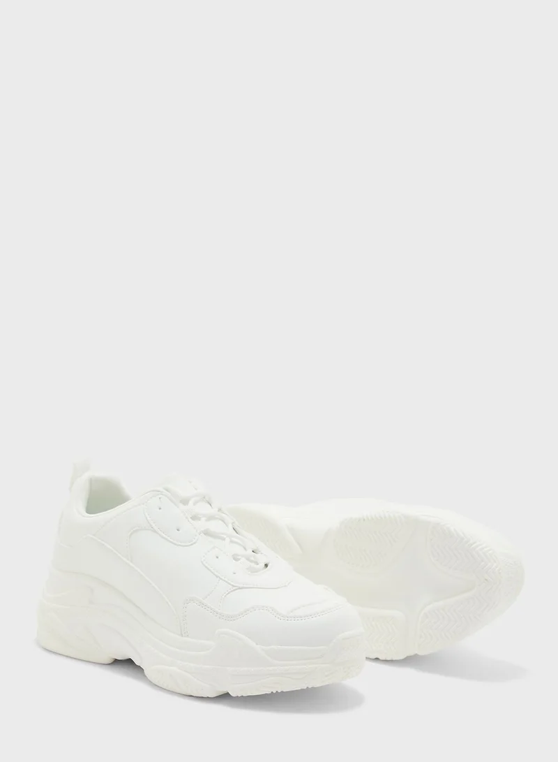 Ginger Tonal Pattern Lace Sneaker