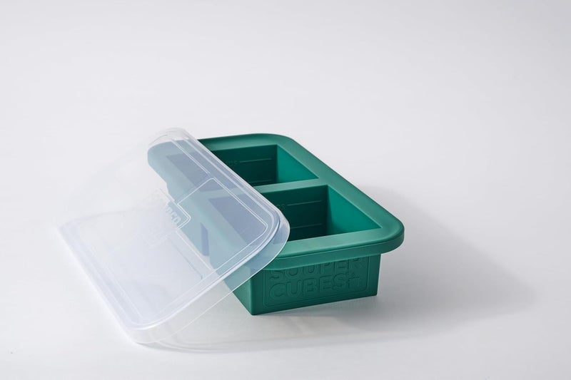 Souper Cubes قالب سوبر كيوبز سعة 2 كوب من السيليكون للتجميد، لون كالي، عبوة من قطعة واحدة | سيليكون معالج بالبلاتين 100%، آمن للفرن والميكروويف، مثالي لتجميد اللازانيا والطواجن والمزيد - Image 1