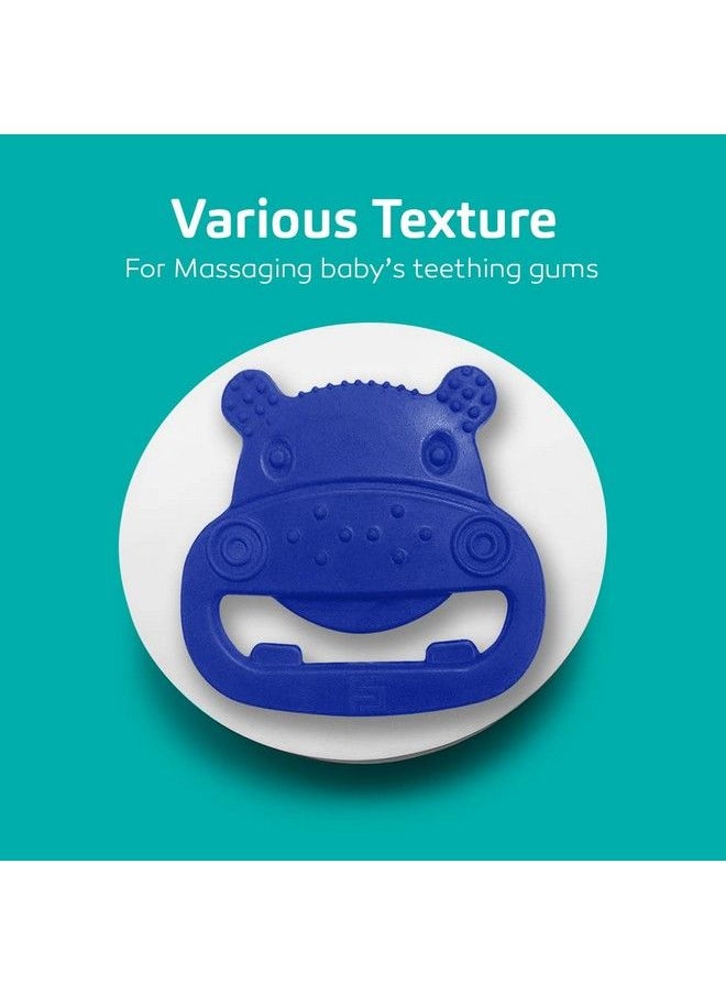 BuddsBuddy 100% Bpa Free Soft Silicone Baby Teether For 3 To 6 Babies (Zuzu Blue)  - Image 4