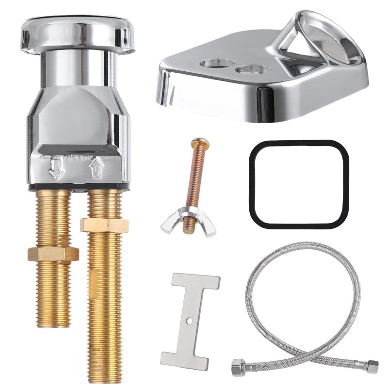 Varku 7 Pcs Shampoo Bowl Vacuum Breaker Kit Shampoo Faucet Kit with Breaker Vacuum Crossover Hose Receiver Plate Salon Sink Replacement Parts Prevent Backflow Pressure - Image 2