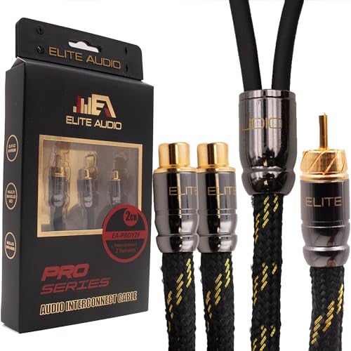 Elite Audio Pro Series 1.5 ft. 100% OFC Copper RCA Cable Y-Adapter - Single Male to Dual Female RCA - Enhanced Sound, Reduced Interference & Versatile Compatibility (Model: EA-PROY2F) - Image 1