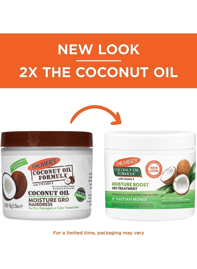 PALMER'S Coconut Oil Formula Moisture Gro Hairdress 150gm  - Image 3
