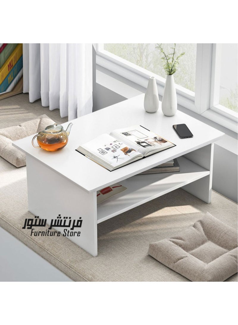 فرنتشر ستور ترابيزة قهوة - ارتفاع 40 سم - عرض 80 سم - عمق 50 سم ، من فرنتشر ستور. - Image 1